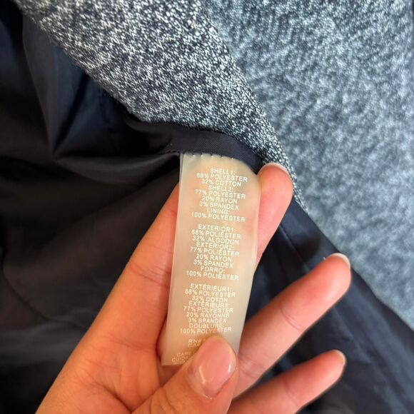 TOMMY HILFIGER Buttoned Heather Blazer Jacket size 2 - Picture 4 of 7